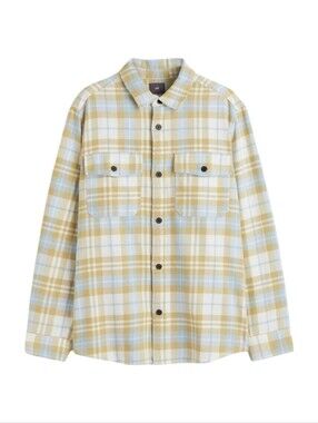 H&M Heavyweight Cotton Flannel Jacket - Men's Plaid Shirt